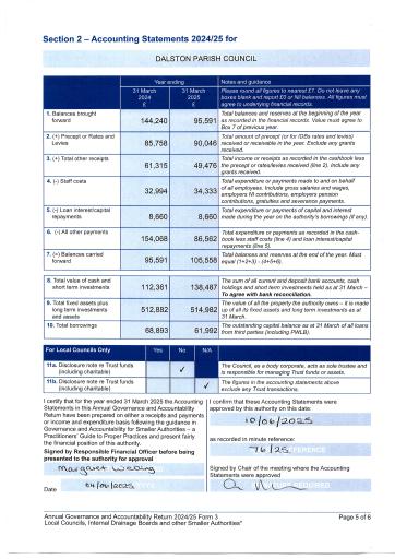 Accounting Statements 2024-25